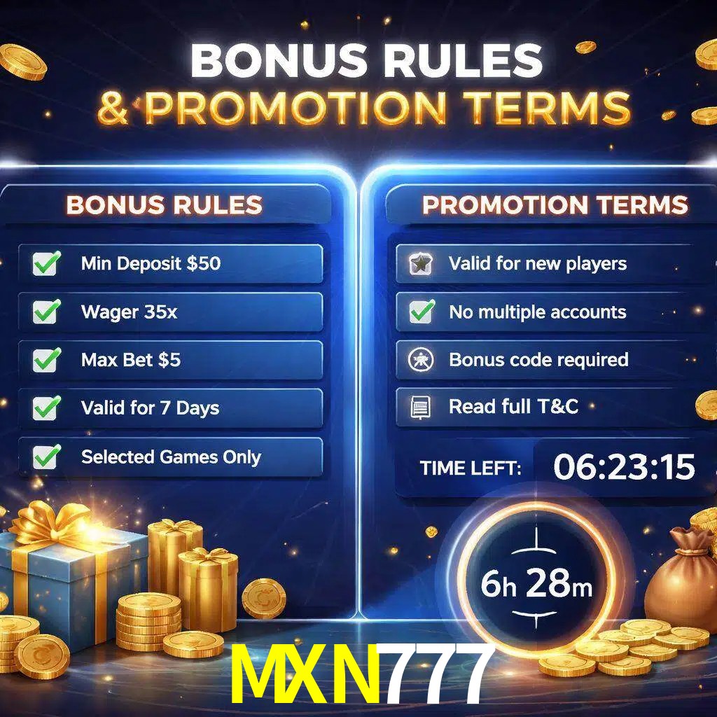 Reglas de promoción MXN777 y condiciones de bonos explicadas visualmente