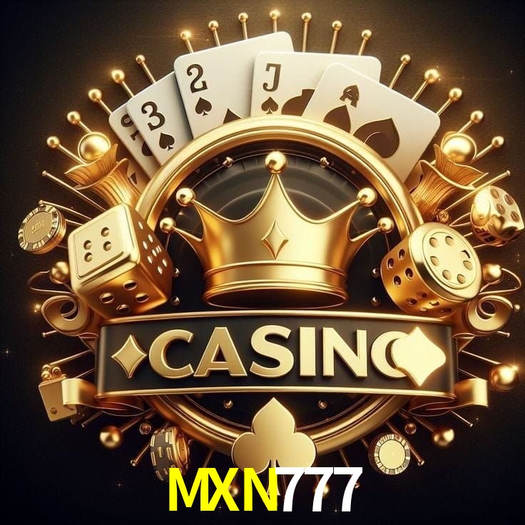 Escena dinámica inspirada en casino con iluminación MXN777, cartas, fichas e íconos de juegos digitales en un espacio moderno de juegos.
